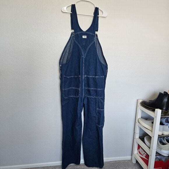 Liberty | Denim Jean Bib Overalls, Mens 38 x 30 Unisex Relaxed Fit - Picture 9 of 10
